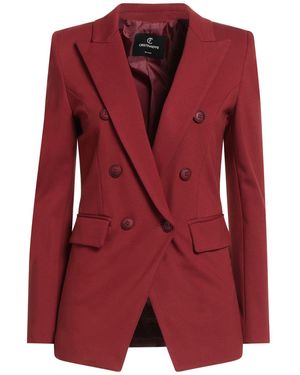 Cristinaeffe Rust Blazer Viscose, Polyamide, Elastane - Red