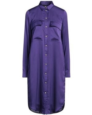 Just Cavalli Midi Dress Polyester - Purple
