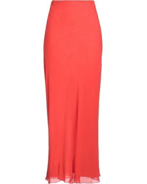 KHAITE Maxi Skirt Silk - Red