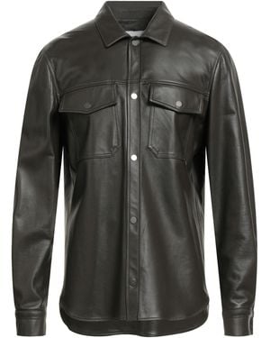 Aion Dark Jacket Ovine Leather - Black