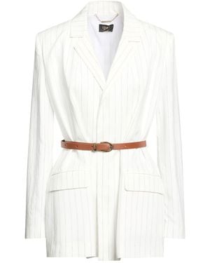 Liu Jo Blazer Viscose, Polyamide, Linen - White