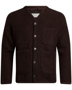 Universal Works Strickjacke - Schwarz