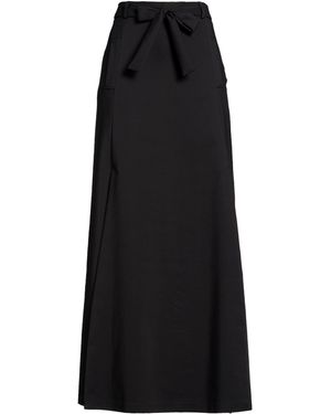 Compagnia Italiana Maxi Skirt Cotton, Polyester, Rubber - Black