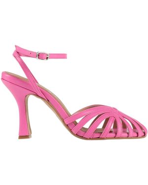 RANYÉ Fuchsia Sandals Leather - Pink