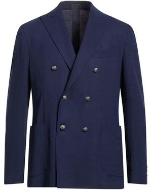 Lardini Blazer Wool, Mohair Wool, Elastane - Blue