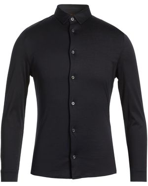 Moorer Midnight Shirt Cotton - Blue