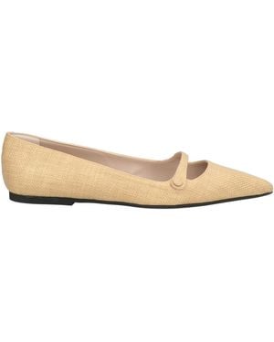 N°21 Ballet Flats Textile Fibres - Natural