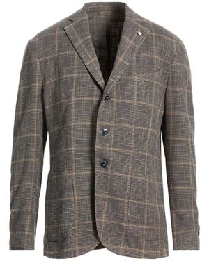 L.B.M. 1911 Midnight Blazer Cotton, Silk - Gray