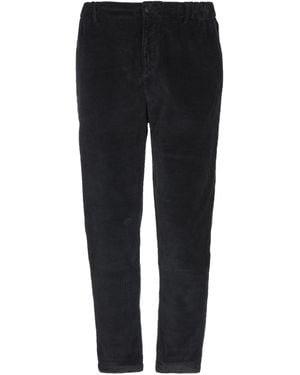 Daniele Alessandrini Charcoal Trousers Cotton, Elastane - Black