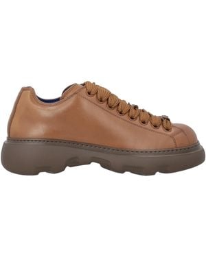 Burberry Khaki Trainers Leather - Brown