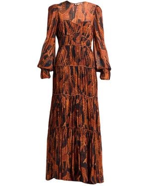 FARM Rio Maxi Dress Viscose - Brown