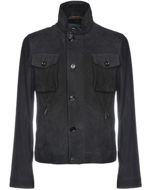 Moorer Jacket Soft Leather, Polyester - Black