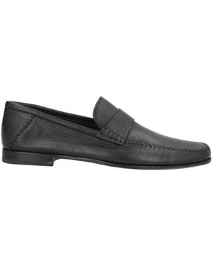 Santoni Loafers Leather - Grey