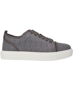 Christian Louboutin Trainers Leather, Textile Fibres - Grey