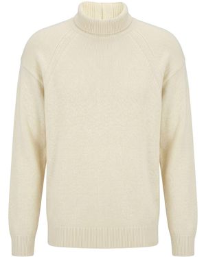 Jil Sander Turtleneck Virgin Wool, Cashmere - White