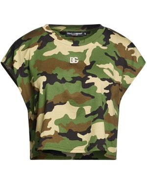 Dolce & Gabbana Military T-Shirt Cotton - Green