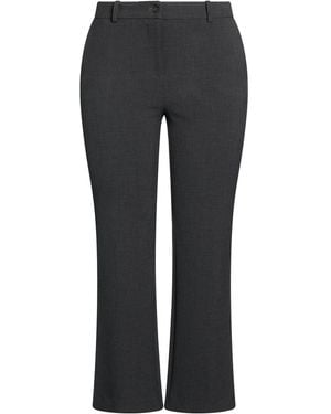 ROSSO35 Charcoal Pants Polyester, Viscose, Cotton, Elastane - Gray