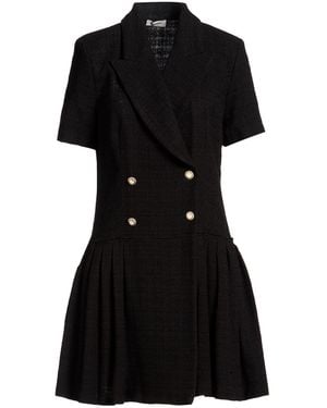 Sandro Mini Dress Cotton, Viscose, Acrylic, Polyamide - Black