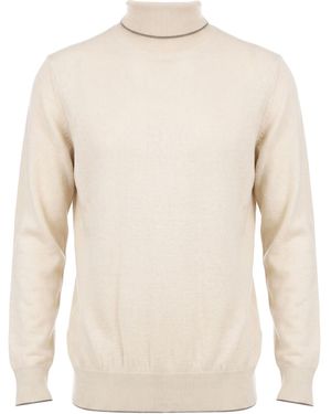 Eleventy Turtleneck Cashmere - Natural