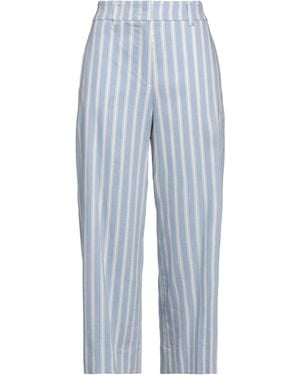 Seductive Trousers Linen, Polyester, Viscose, Elastane - Blue