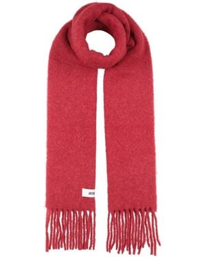 Jacquemus Scarf Mohair Wool, Alpaca Wool, Wool, Polyamide - Red