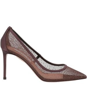 Aquazzura Chocolate Court Shoes Textile Fibres - Brown