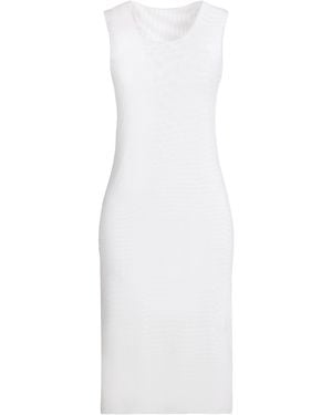 Pierantonio Gaspari Ivory Midi Dress Polyamide, Elastane - White