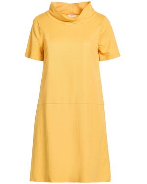 Rossopuro Marigold Mini Dress Viscose, Nylon - Yellow