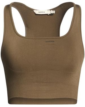 PANGAIA Khaki Top Polyamide, Elastane - Brown
