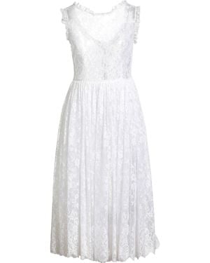 Dolce & Gabbana Midi Dress Polyamide, Cotton, Polyester, Silk - White