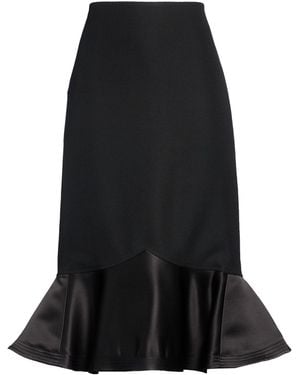Fendi Midi Skirt Virgin Wool, Silk - Black