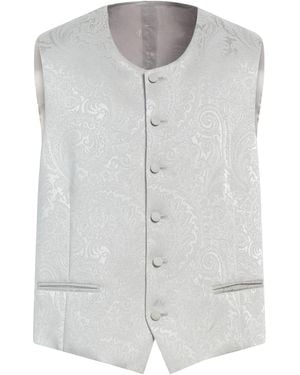 Angelo Nardelli Tailored Vest Wool, Acrylic - Gray