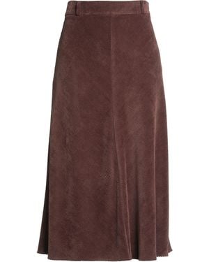 Niu Midi Skirt Polyester, Polyamide, Elastane - Brown