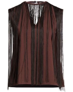 ViCOLO Chocolate Top Polyester, Viscose, Elastane - Brown