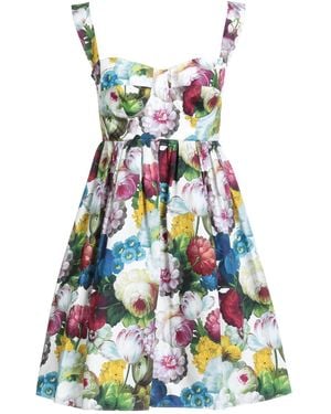 Dolce & Gabbana Mini Dress Cotton - White