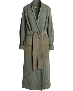 Gentry Portofino Military Coat Virgin Wool, Cashmere - Green