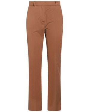 Max Mara Camel Pants Cotton, Elastane - Brown