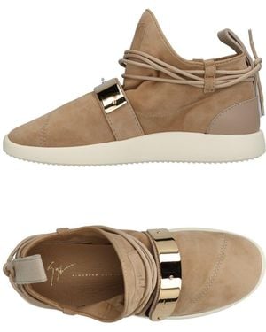 Giuseppe Zanotti Sneakers Soft Leather - Natural