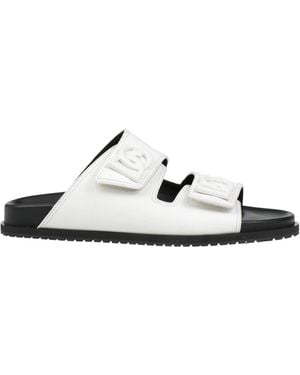 Dolce & Gabbana Sandals Calfskin - White
