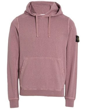 Stone Island Mauve Sweatshirt Cotton - Pink