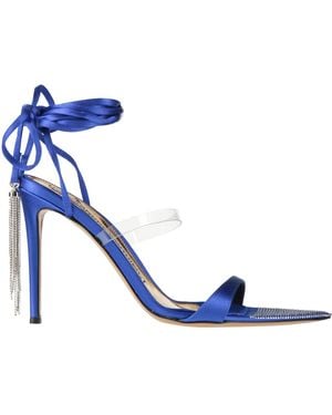 Alexandre Vauthier Sandals Textile Fibers - Blue