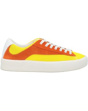 BY FAR Sneakers Leather, Textile Fibers - Yellow