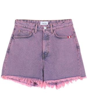 AMISH Denim Shorts - Purple