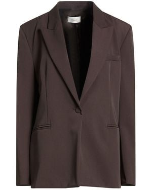 ViCOLO Chocolate Blazer Polyester, Viscose, Elastane - Brown