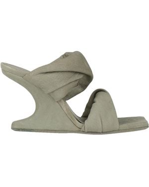 Rick Owens Sandals Leather - Gray