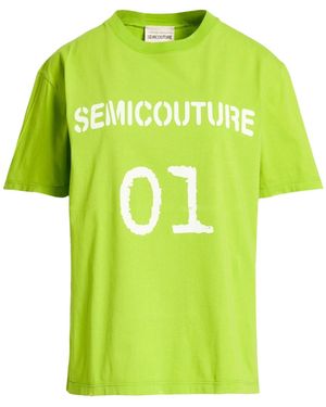 Semicouture T-Shirt Cotton - Green