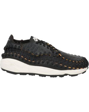 Nike Sneakers Leather, Textile Fibers - Black