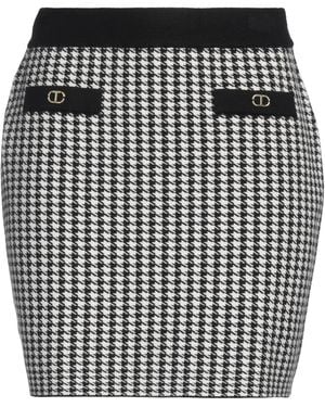Twinset Mini Skirt Viscose, Polyester, Polyamide - Black