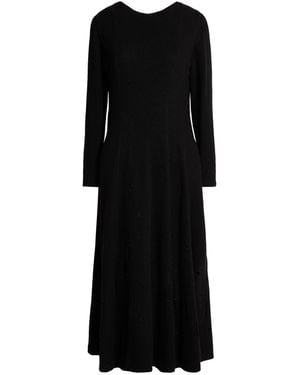 Gentry Portofino Midi Dress Virgin Wool - Black
