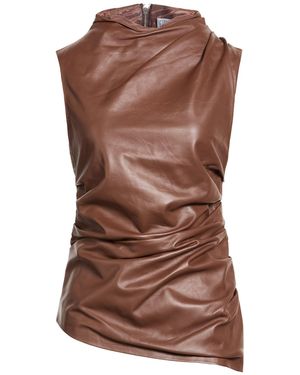 GIUSEPPE DI MORABITO Tan Top Lambskin - Brown